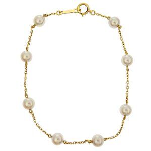Mikimoto Bracelet 14K Pearl Gold 196374